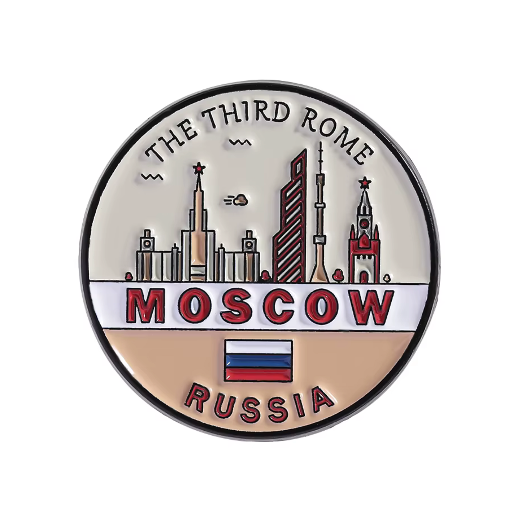 Moscow The Third Rome Russia Pin Badge