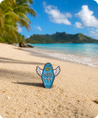 Motel 444 Angel Wings Enamel Pin Badge