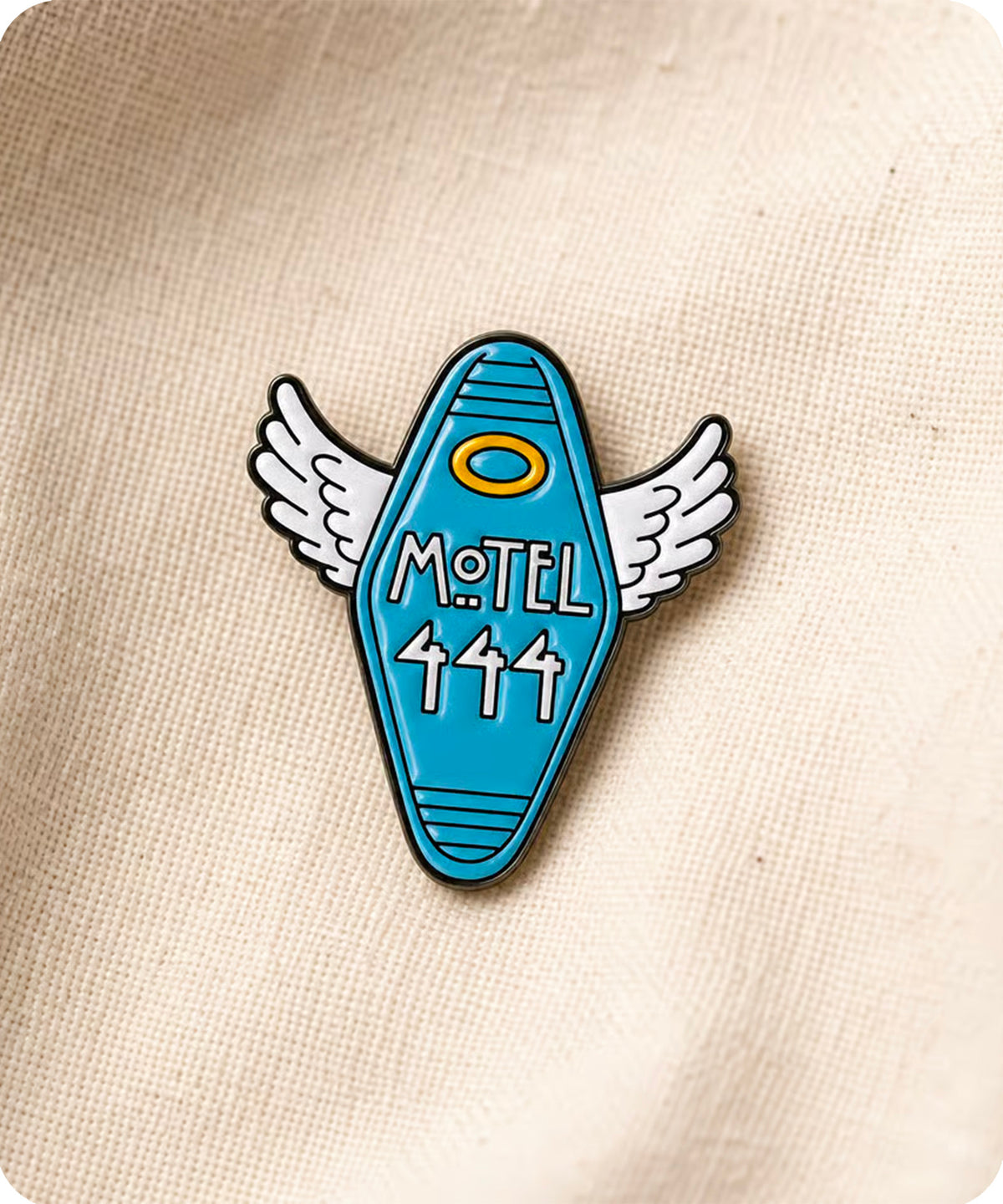 Motel 444 Angel Wings Enamel Pin Badge