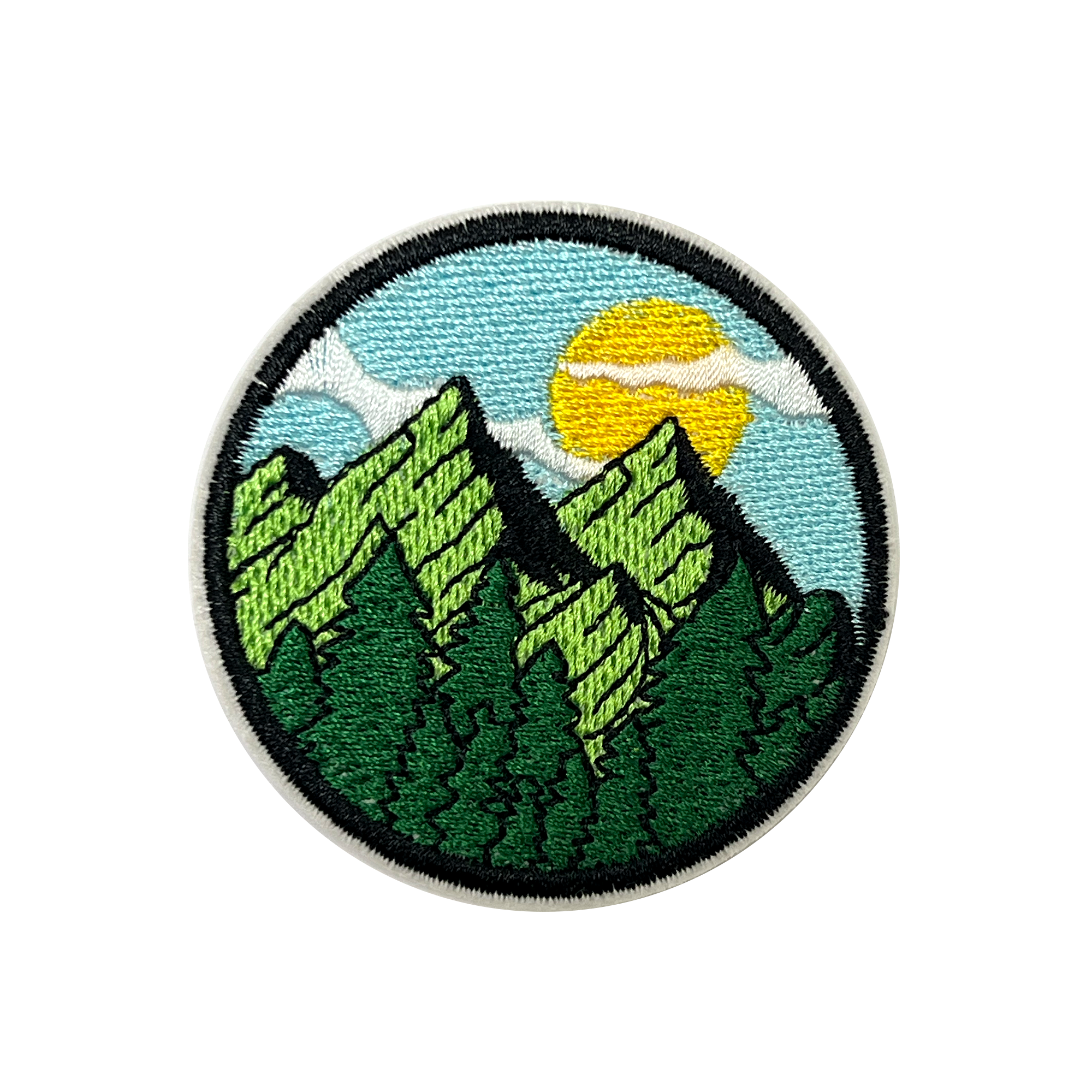 Green Mountains Embroidery Patch (6cm) Main image