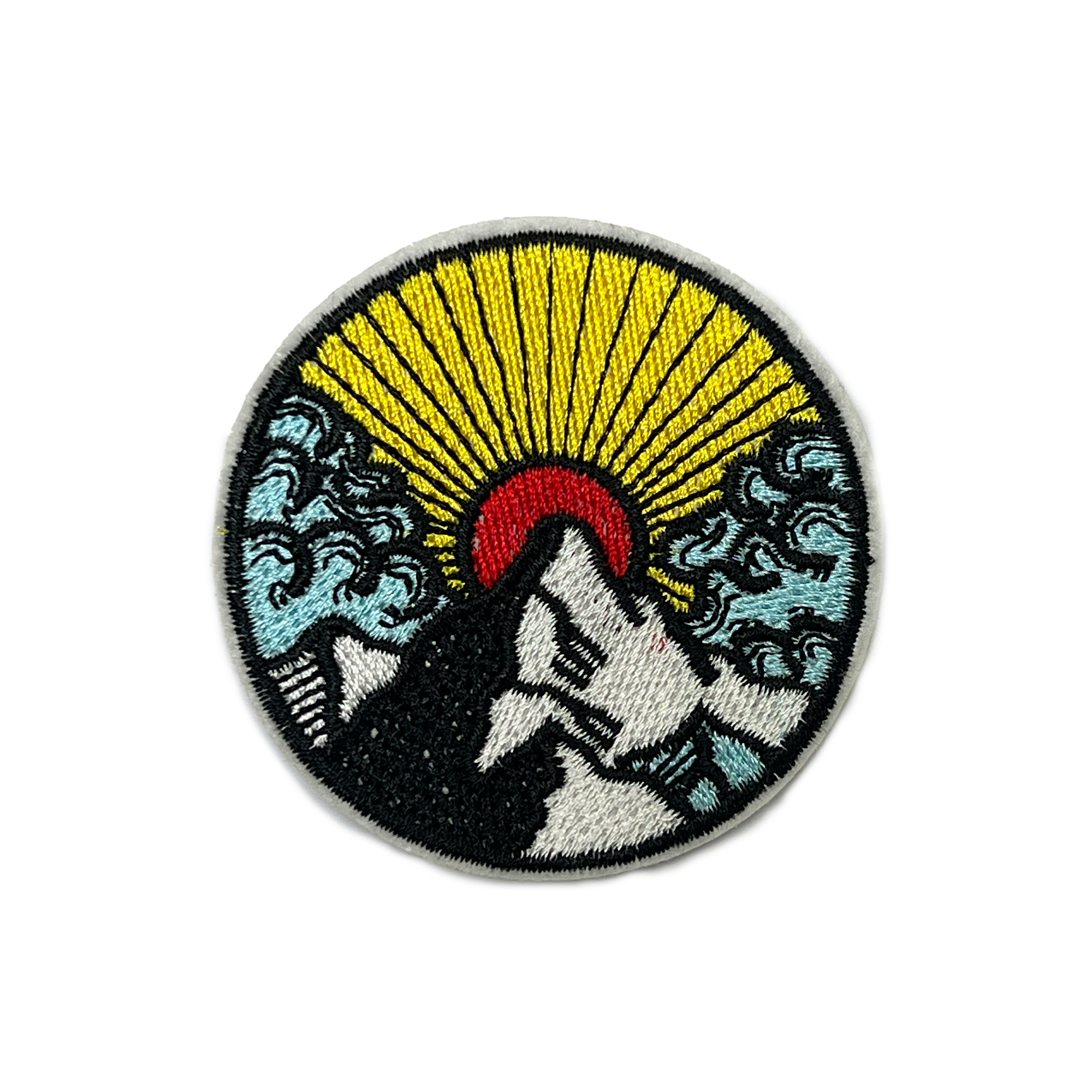 Mt Fuji Red Sun Embroidery Patch (6cm) Main image