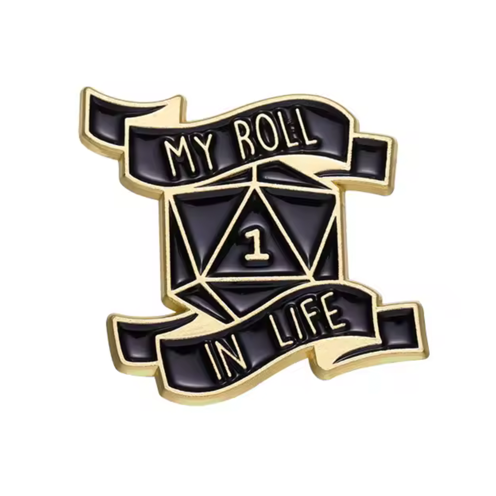 Mi insignia de pin de dados de juego de rol en la vida Imagen principal del producto