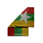 Bufanda tubular con la bandera de Myanmar – Cubrebocas transpirable tipo braga de cuello