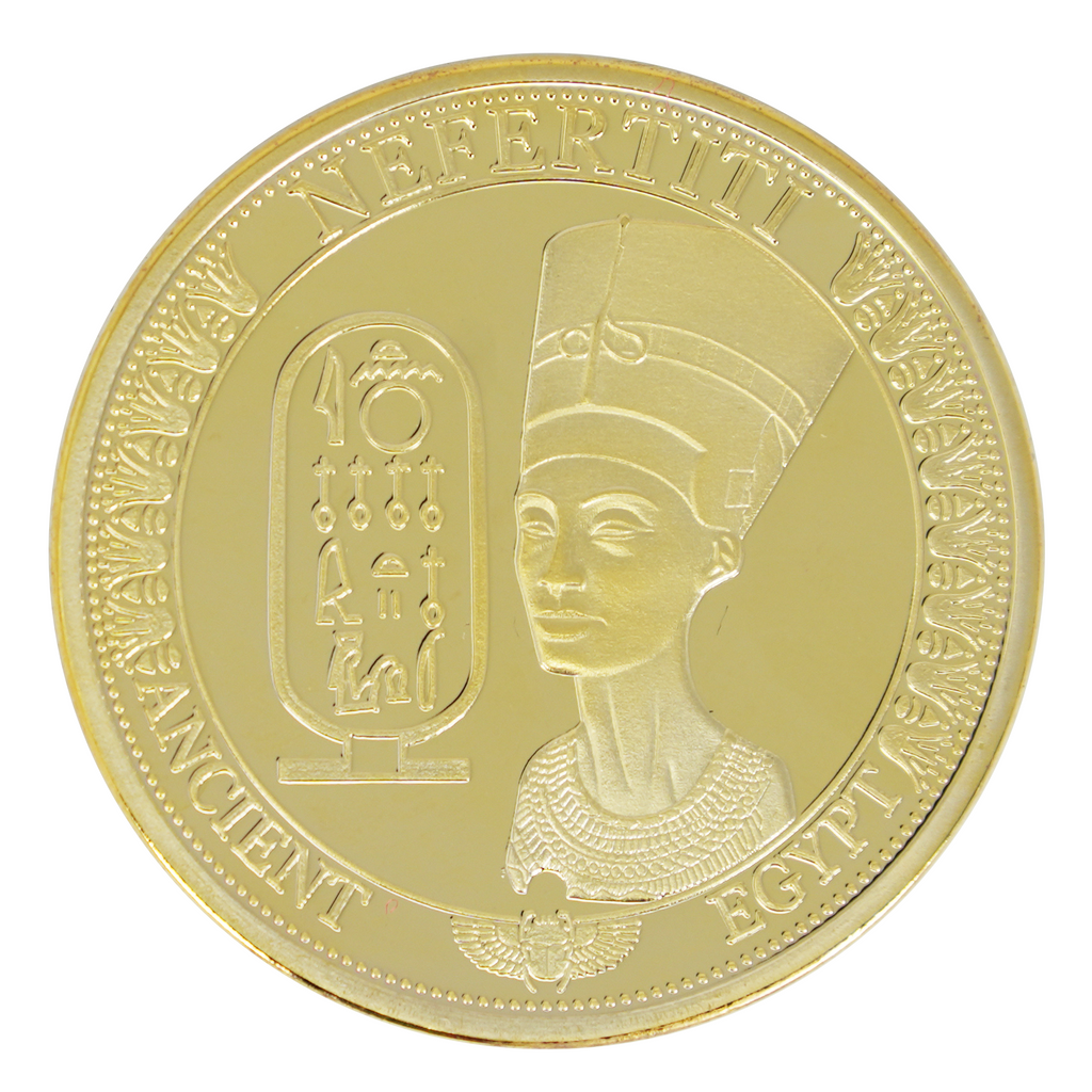 Queen Nefertiti & Pyramid Design Ancient Egypt Commemorative Coin