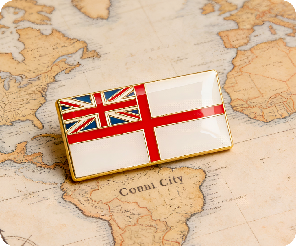 Royal Navy White Ensign | British Navy Flag (Rectangle)