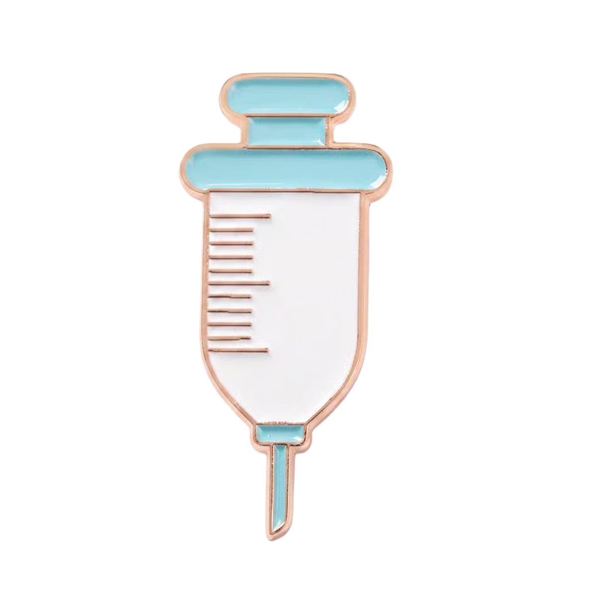 Medical Syringe Needle Enamel Pin Badge