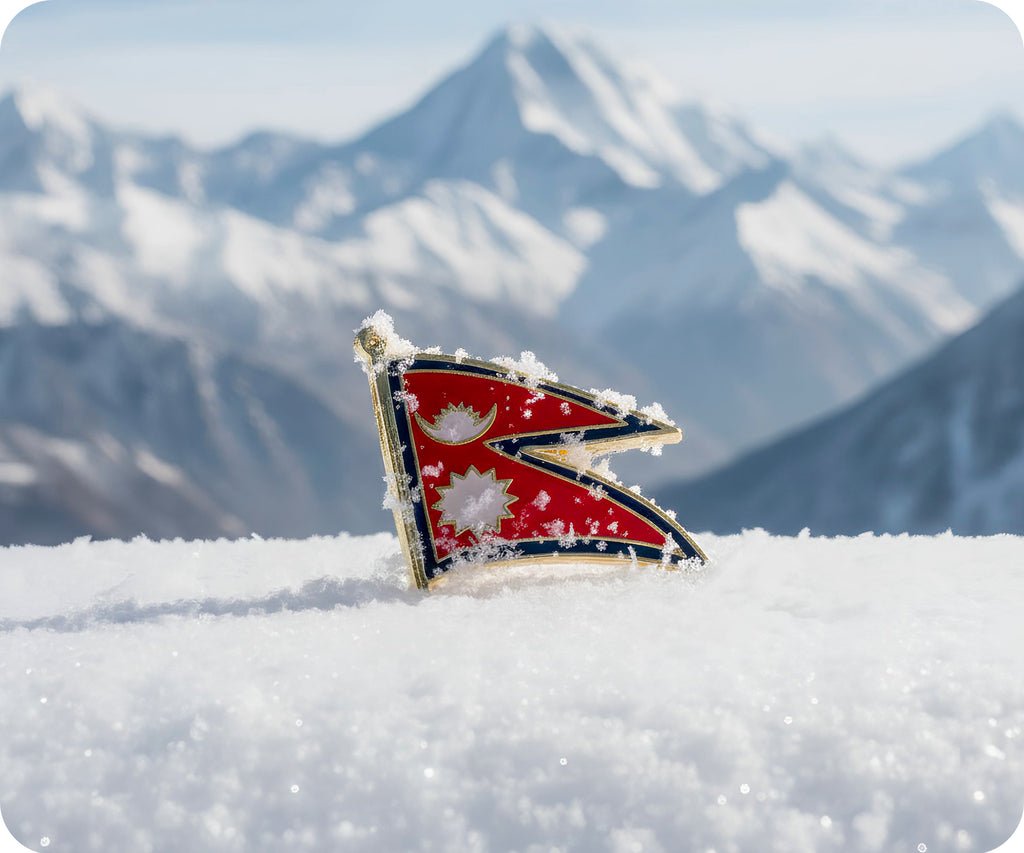 Nepal Flag Pin Badge