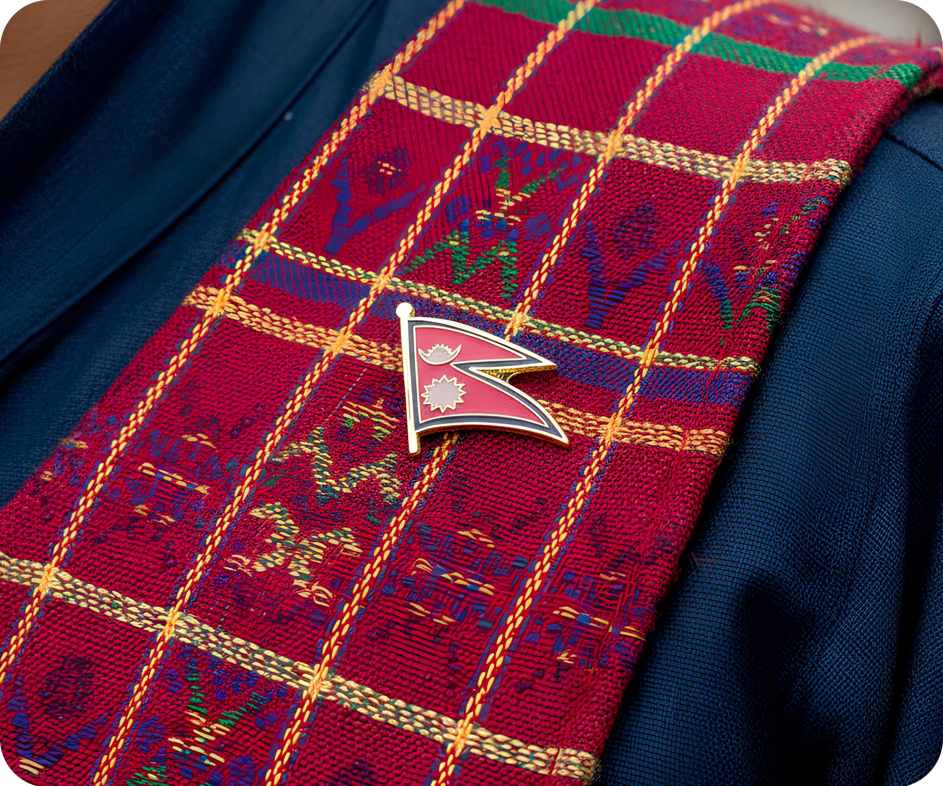 Nepal Flag Pin Badge