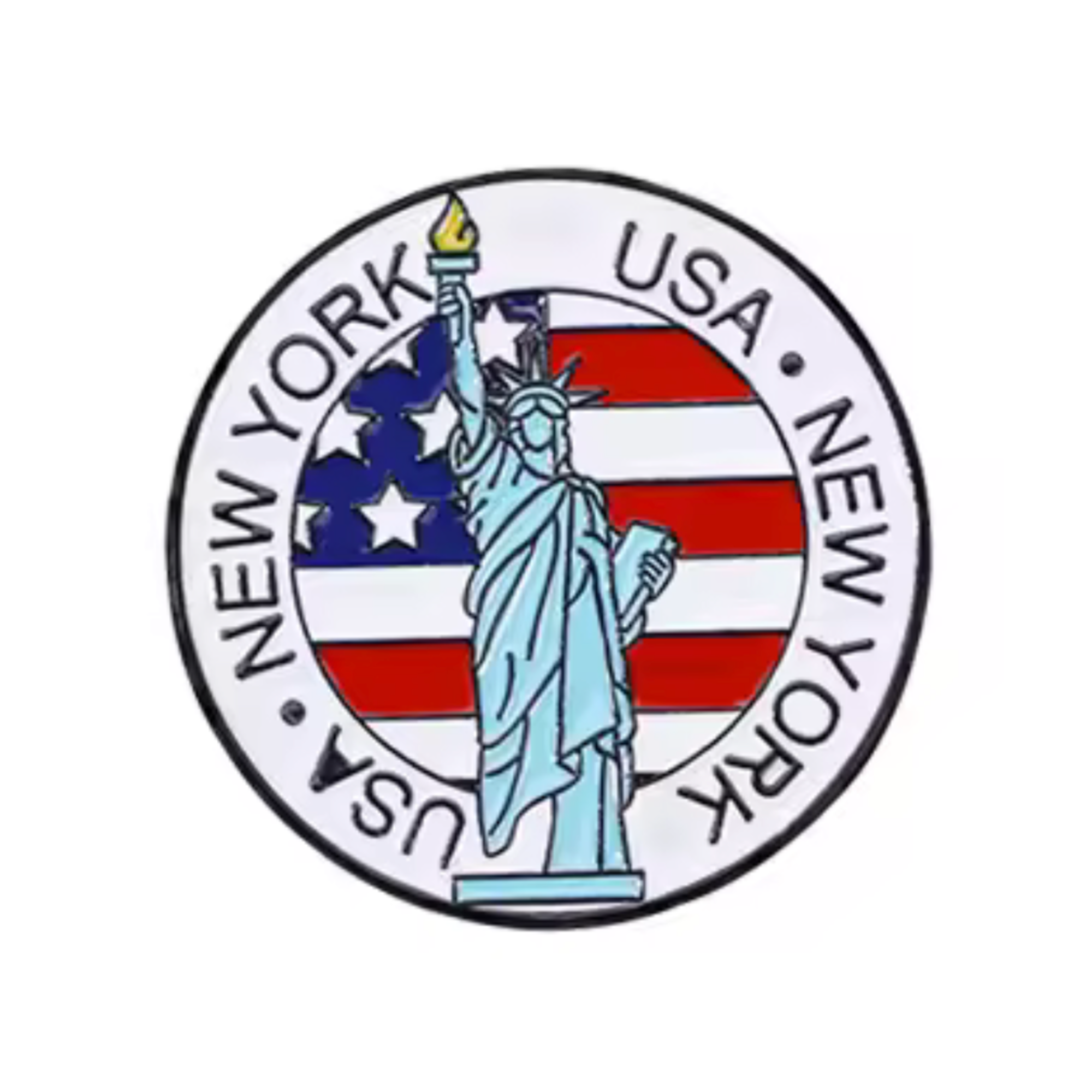 Insignia de la Estatua de la Libertad de Estados Unidos, Nueva York Imagen principal del producto