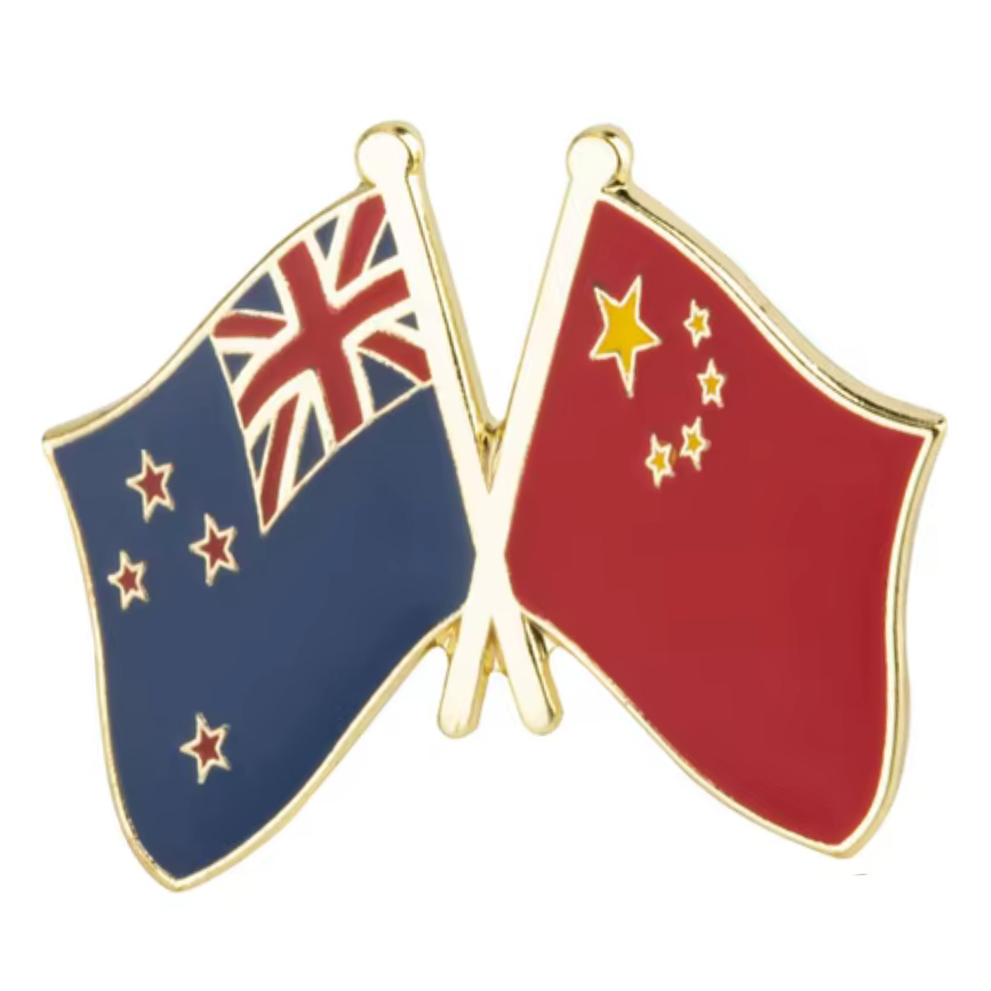 Pin de la amistad Nueva Zelanda y China Imagen principal del producto