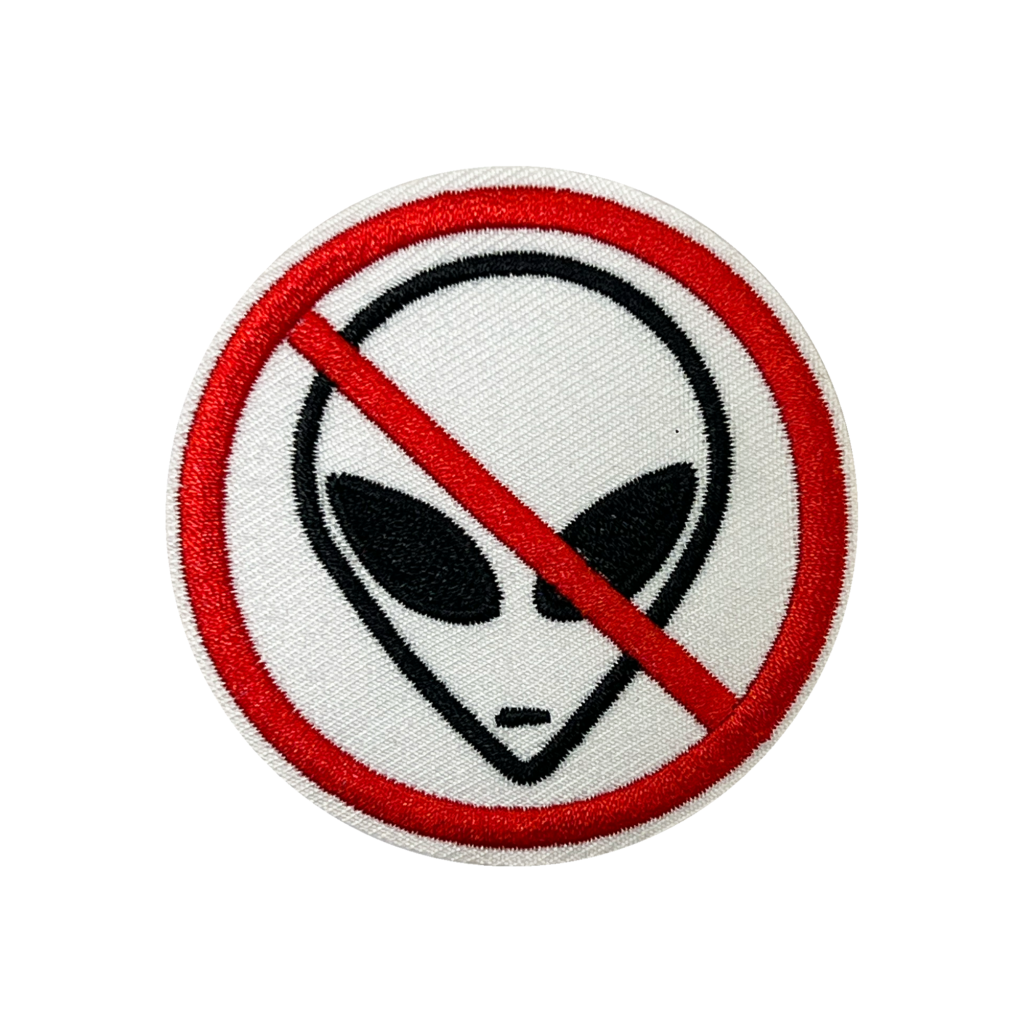 No Aliens Embroidery Patch (7cm) Main image