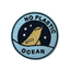 Dolphin No Plastic Embroidery Patch (7.5cm)