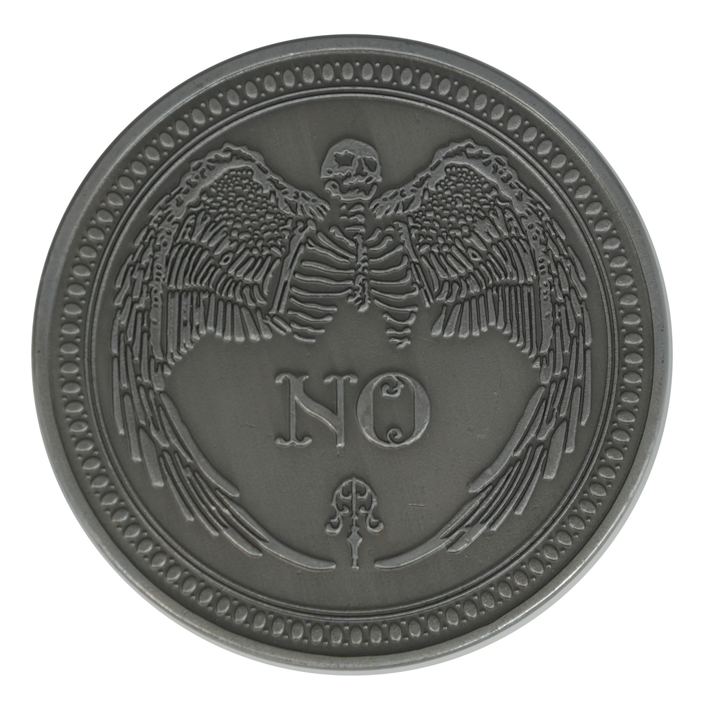 YES / NO Divination Coin – Gothic Oracle Design