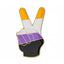 Non-Binary Pride Peace Sign Enamel Pin Badge