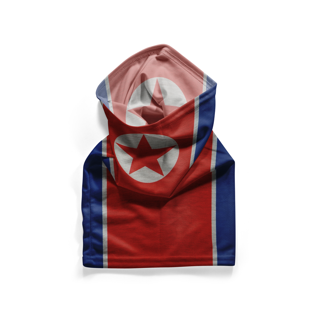 Gaiter con la bandera de Corea del Norte – Mascarilla facial transpirable tipo braga para cuello