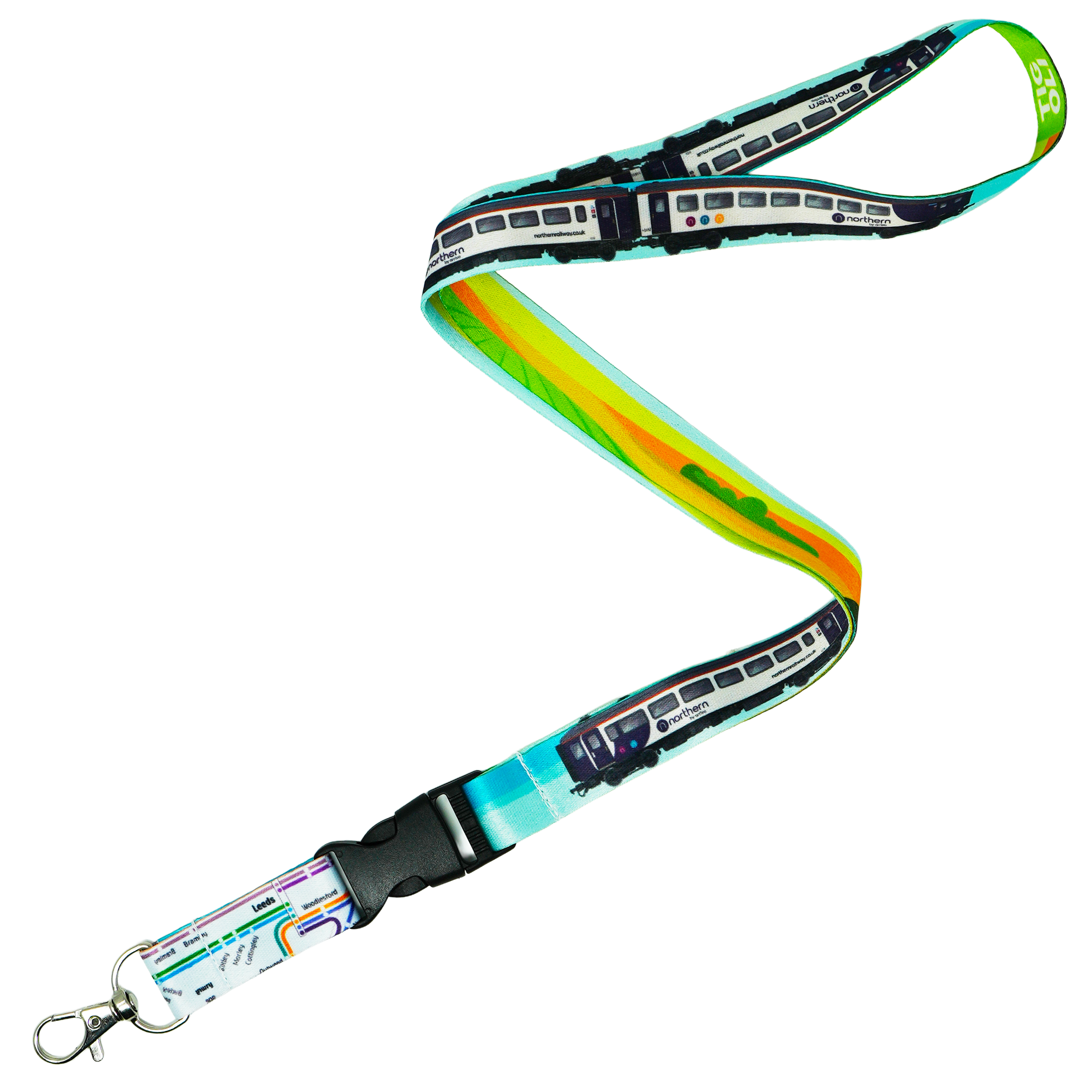 Northern Train Lanyard – 57cm Railway Design Neck Strap Featuring Northern Train Print Main image