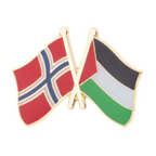 Norway & Palestine Friendship Pin Badge