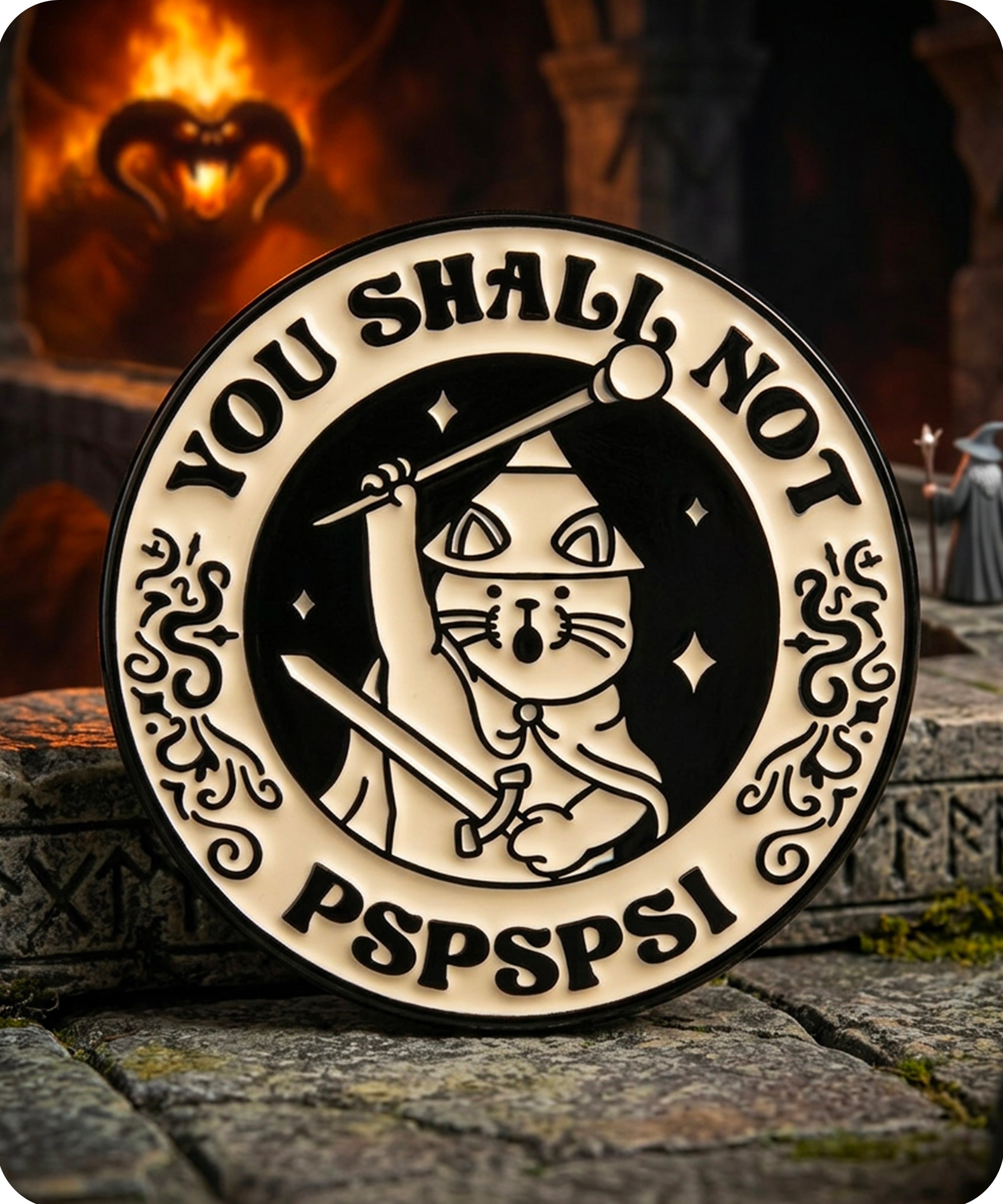 You Shall Not Pspsps Enamel Lapel Pin