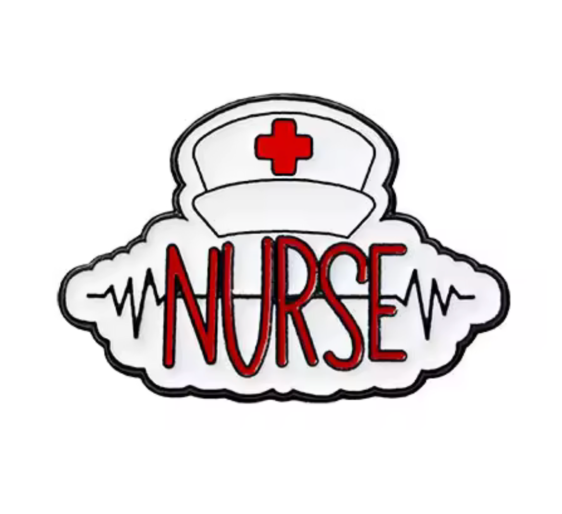 Nurse Red Cross Pin Badge