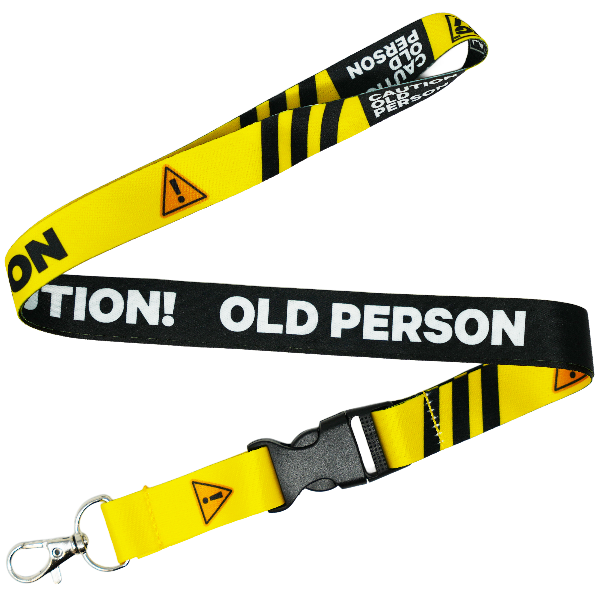 Lanyard divertido: precaución, persona mayor