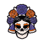 Day of the Dead Sugar Skull Enamel Lapel Pin Badge