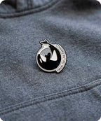 Thanks But No Tanks Orca Enamel Pin Badge