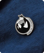 Thanks But No Tanks Orca Enamel Pin Badge