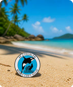 Be a Problem Money Can’t Solve Orca Enamel Pin Badge