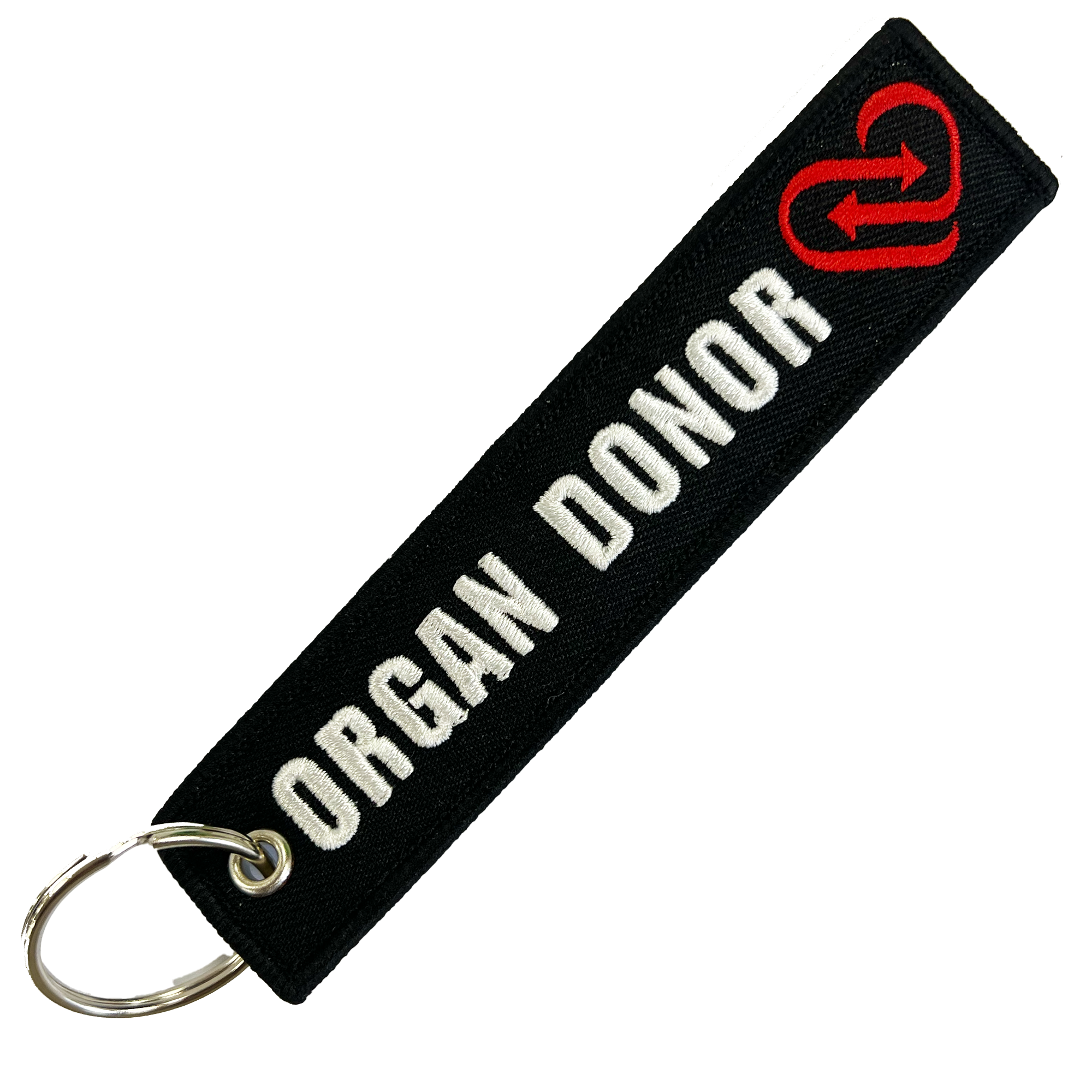 Organ Donor Fabric Luggage Keyring Main image