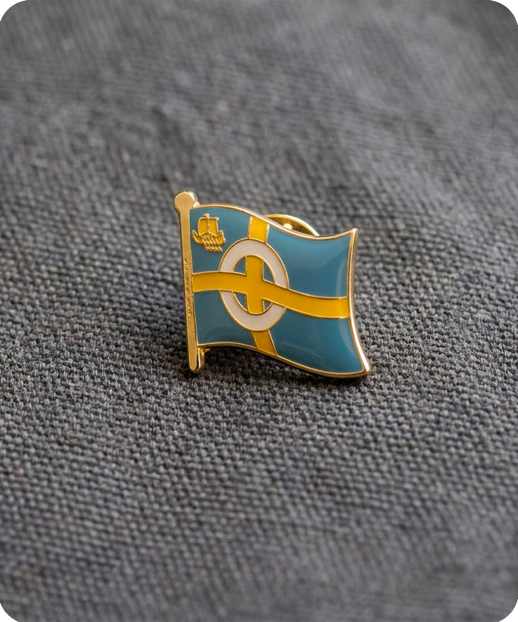 Orkney Islands Flag Enamel Pin Badge