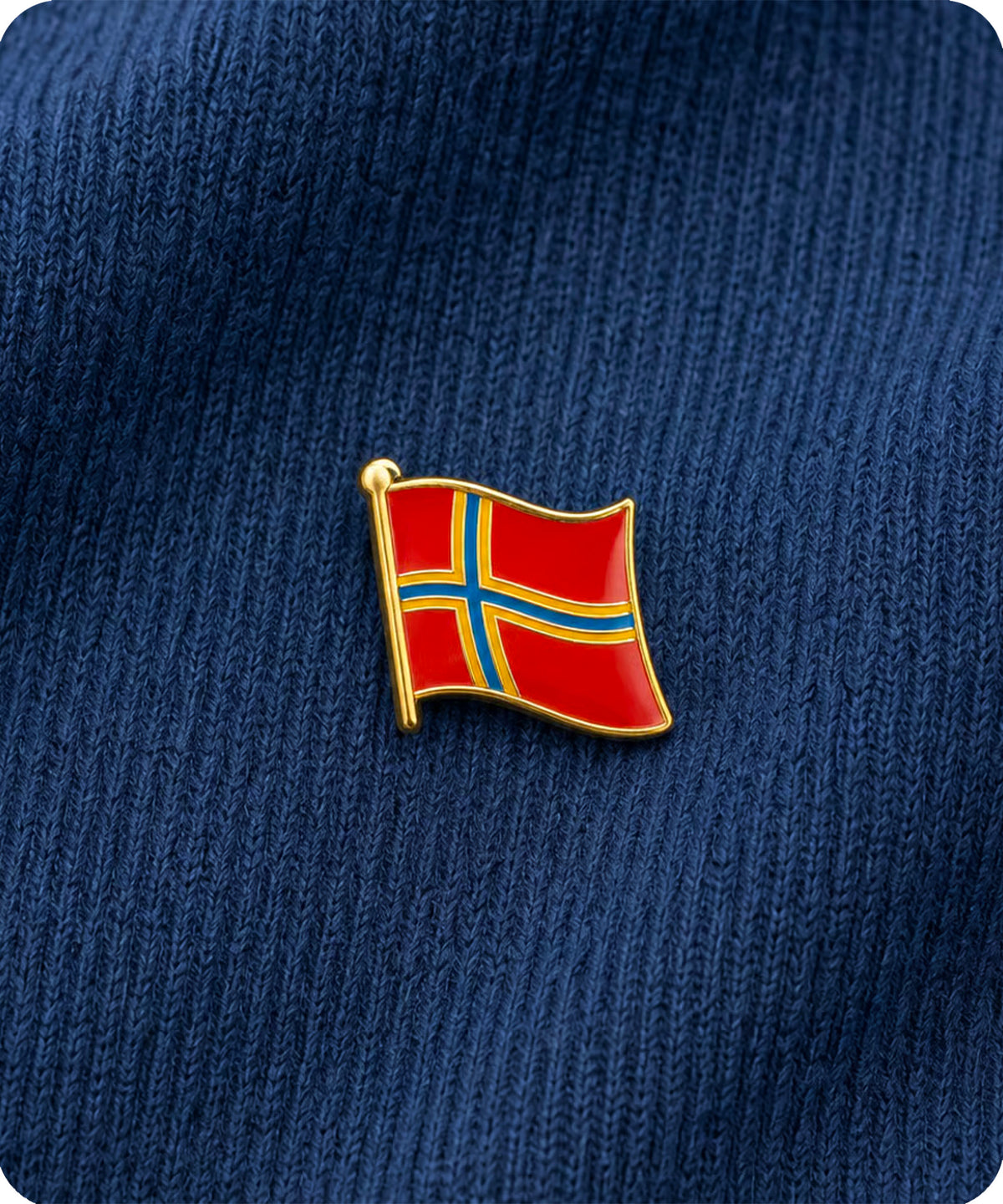 Orkney Scottish Island Flag Enamel Pin Badge