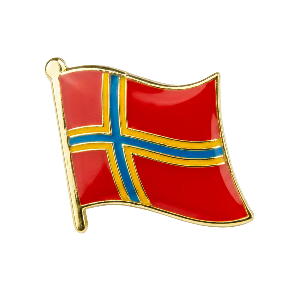 Orkney Scottish Island Flag Enamel Pin Badge