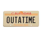 Out Of Time Number Plate  Pin Badge