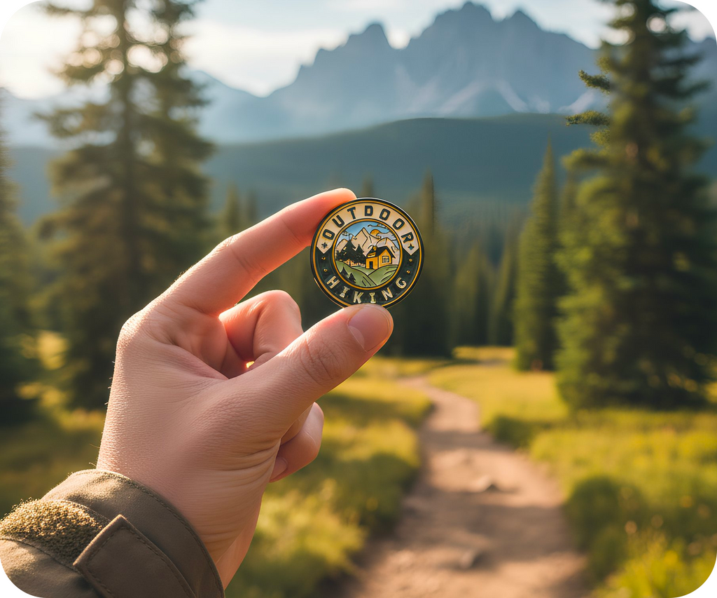 Outdoor Hiking Travel Pin Badge