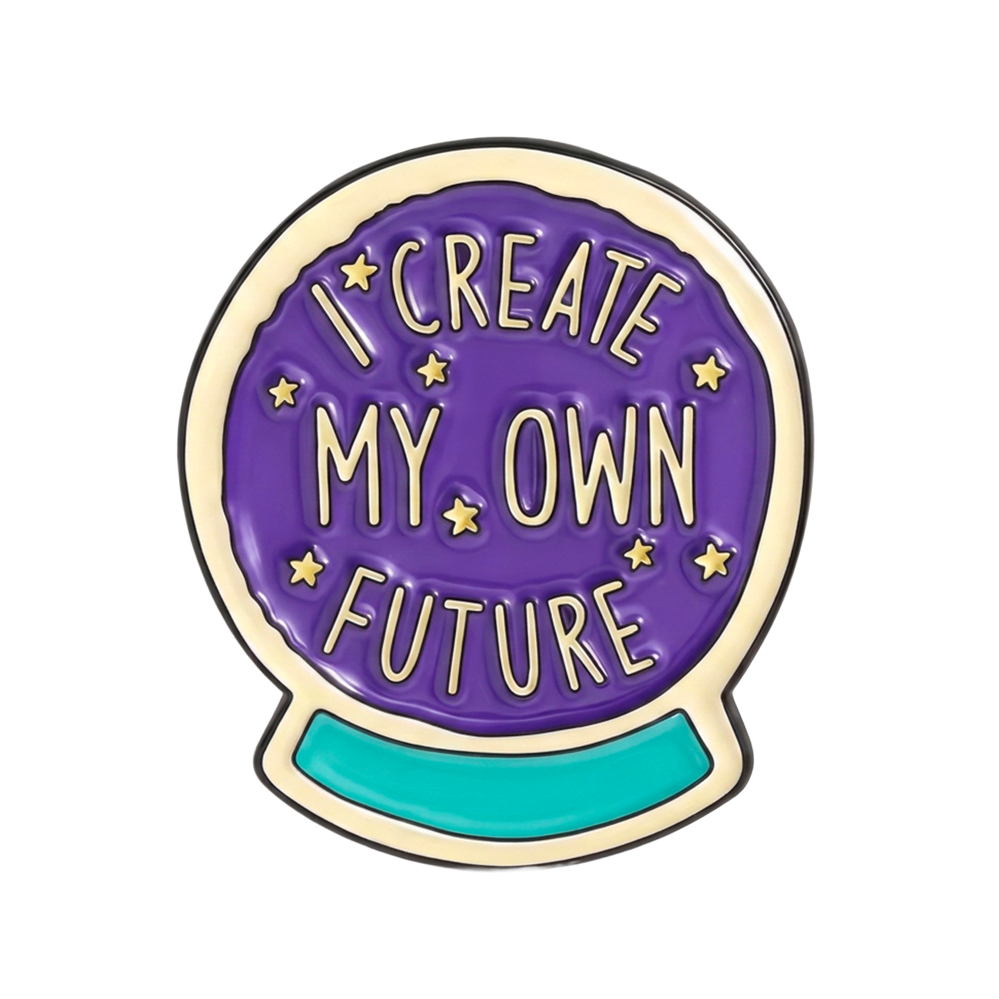 I Create My Own Future Enamel Lapel Pin Badge Imagen principal del producto