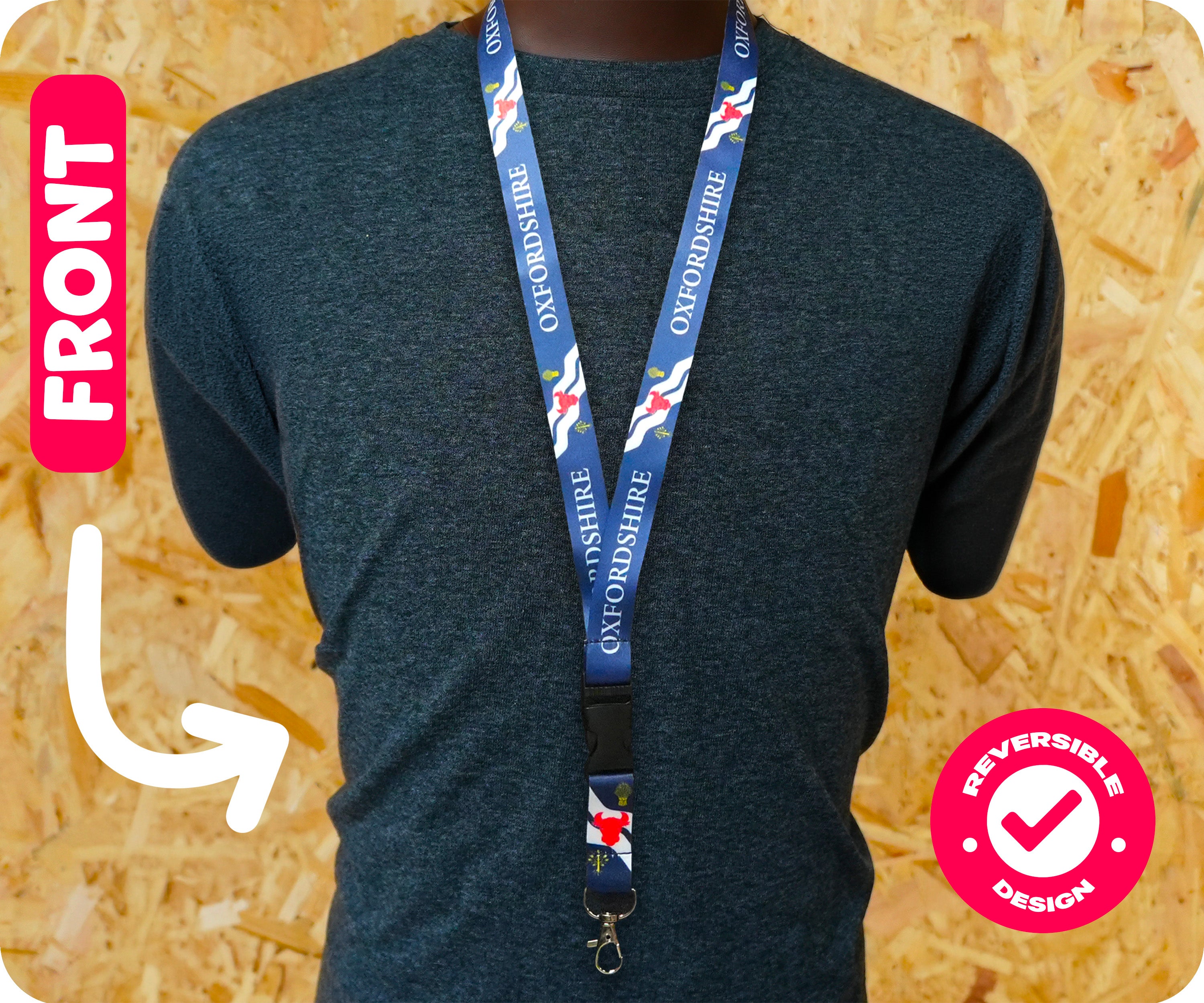 Oxfordshire County Flag Lanyard Imagen secundaria del producto