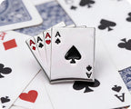 Aces Poker 4 Of A Kind Pin Badge