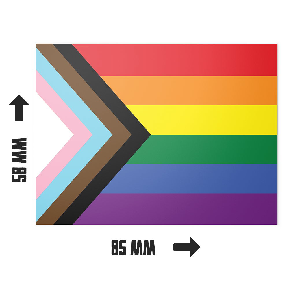 20 X Progress Pride Flag Stickers