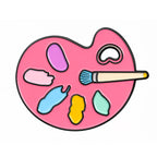 Artist Paint Palette Enamel Lapel Pin Badge