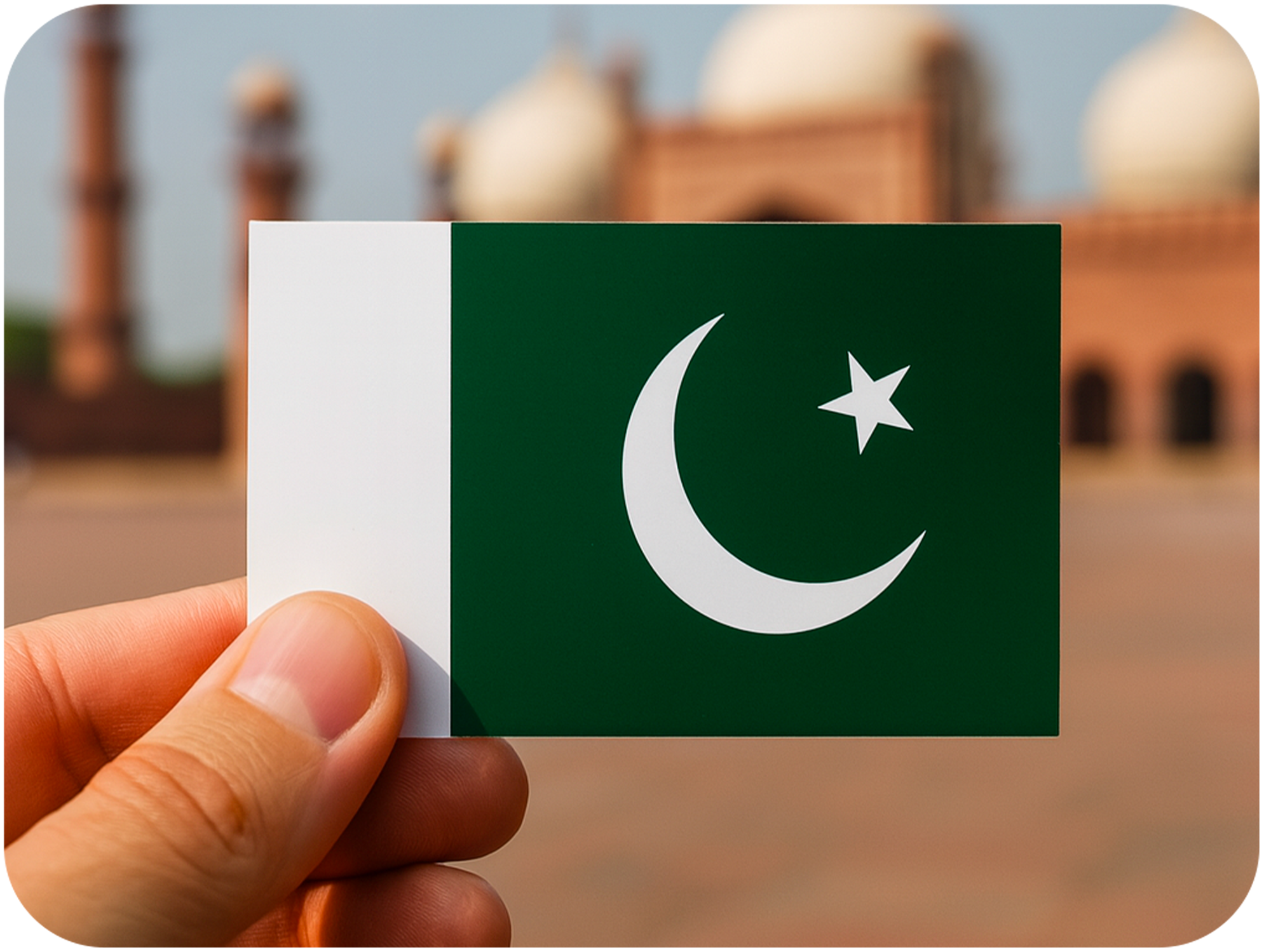 20 X pegatinas de la bandera de Pakistán Imagen secundaria del producto