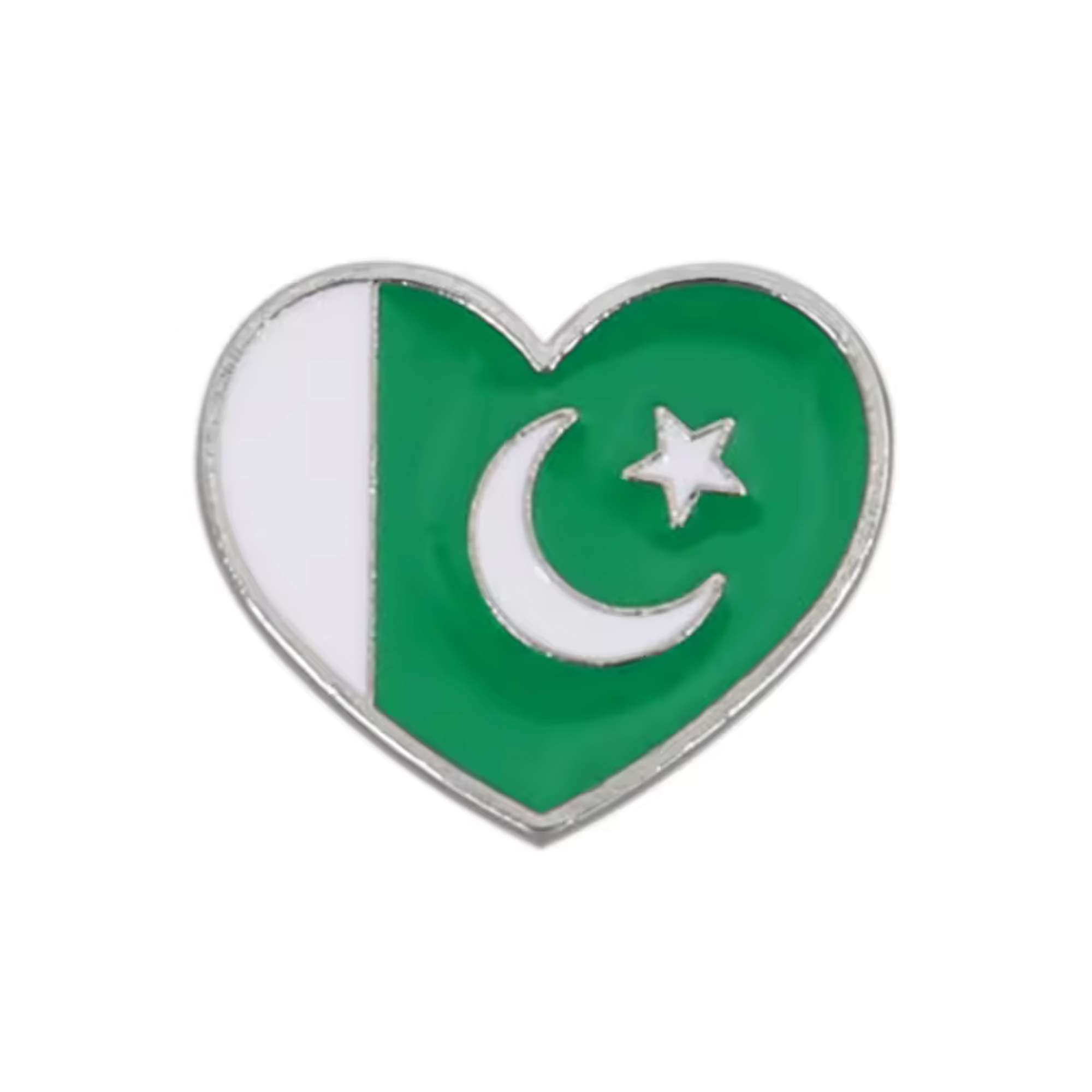 Insignia de alfiler con corazón de Pakistán Imagen principal del producto