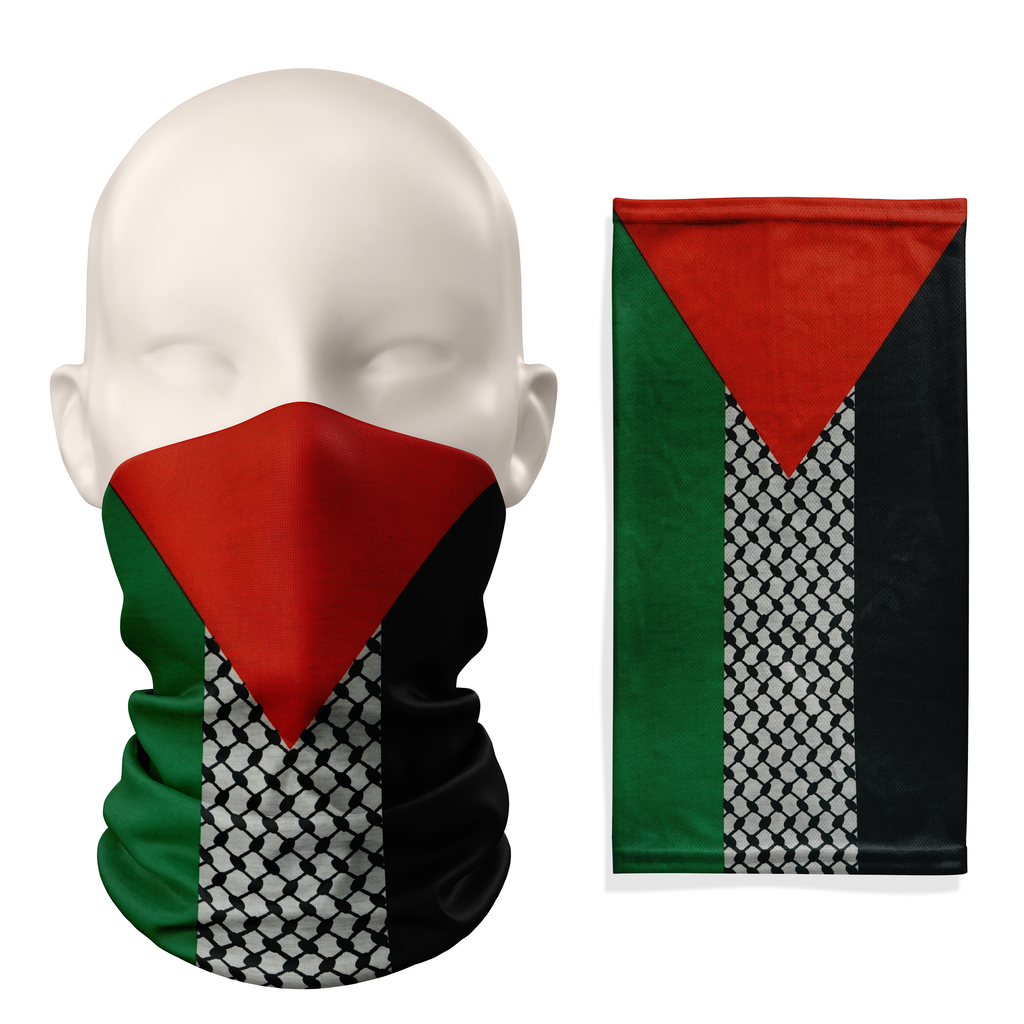 Palestina Gaza Bandera Valla Cadena Pasamontañas – Mascarilla Transpirable Braga Cuello Cubrecara