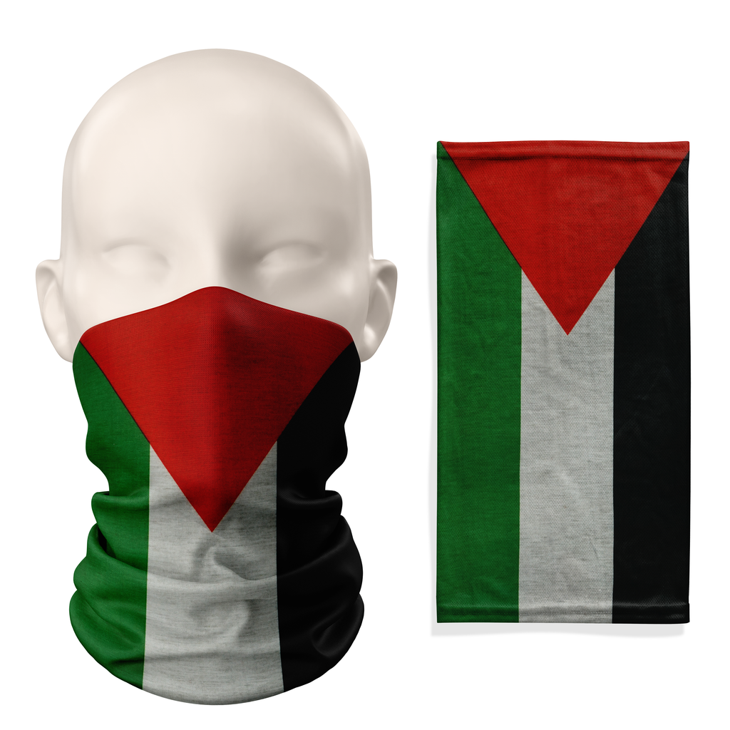 Cubre cuello con bandera de Palestina – Mascarilla transpirable, cubrecara