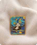 Panda Starry Night Enamel Pin Badge