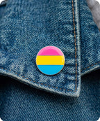 Pansexual Pride Round Flag Enamel Pin Badge