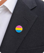 Pansexual Pride Round Flag Enamel Pin Badge