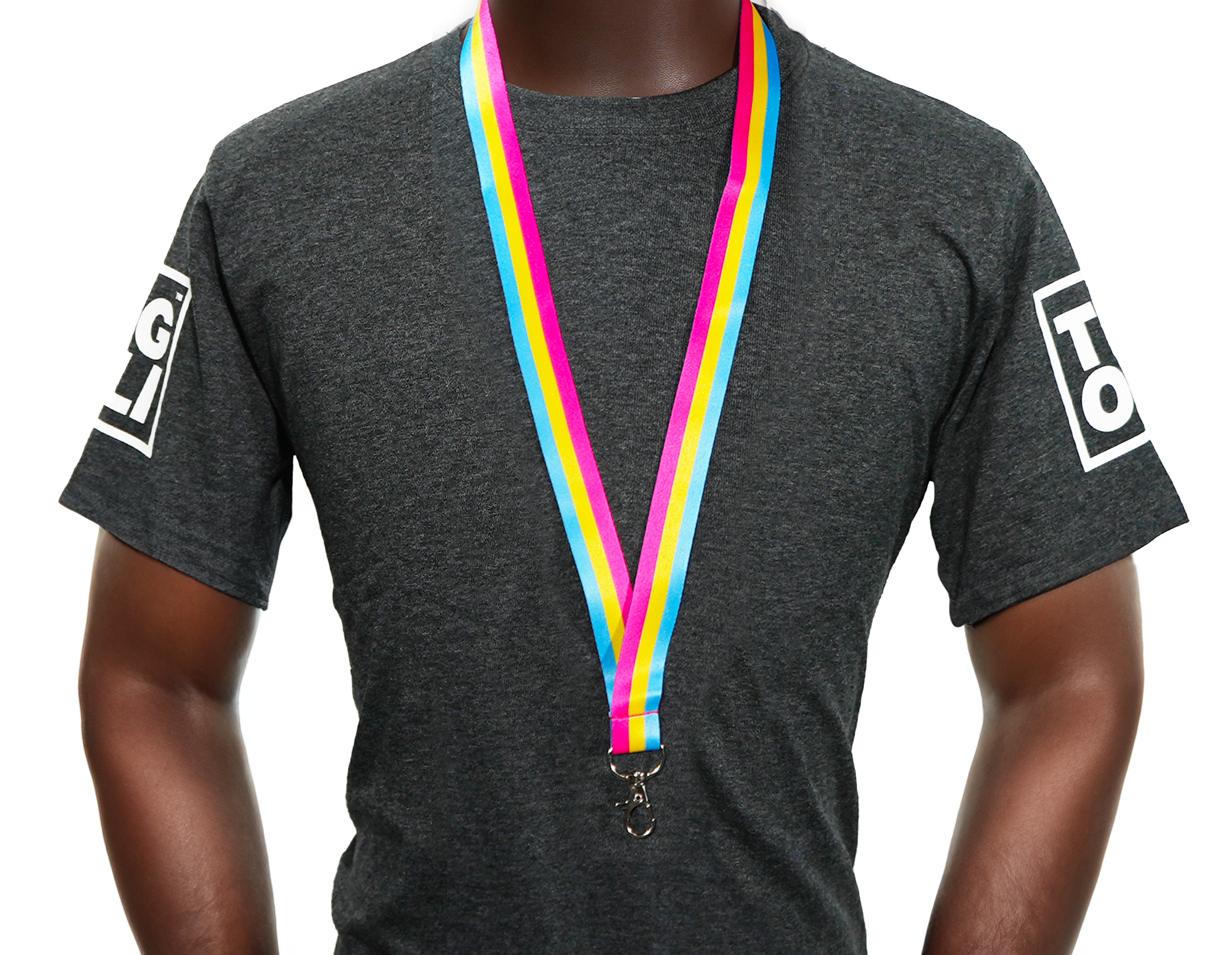 Pansexual Pride Flag Lanyard Secondary image
