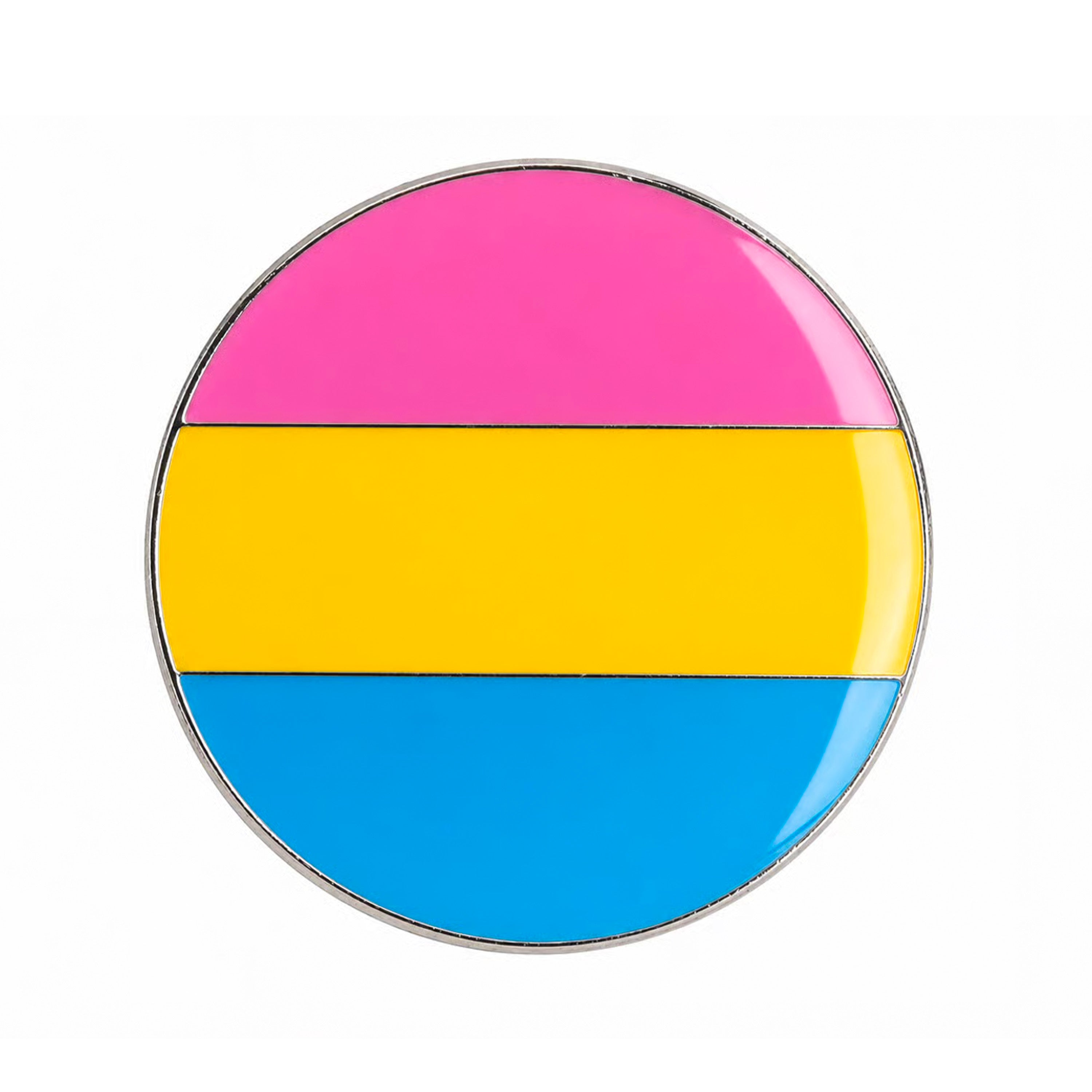 Pansexual Pride Round Flag Enamel Pin Badge