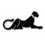 Black Panther Cat Enamel Pin Badge
