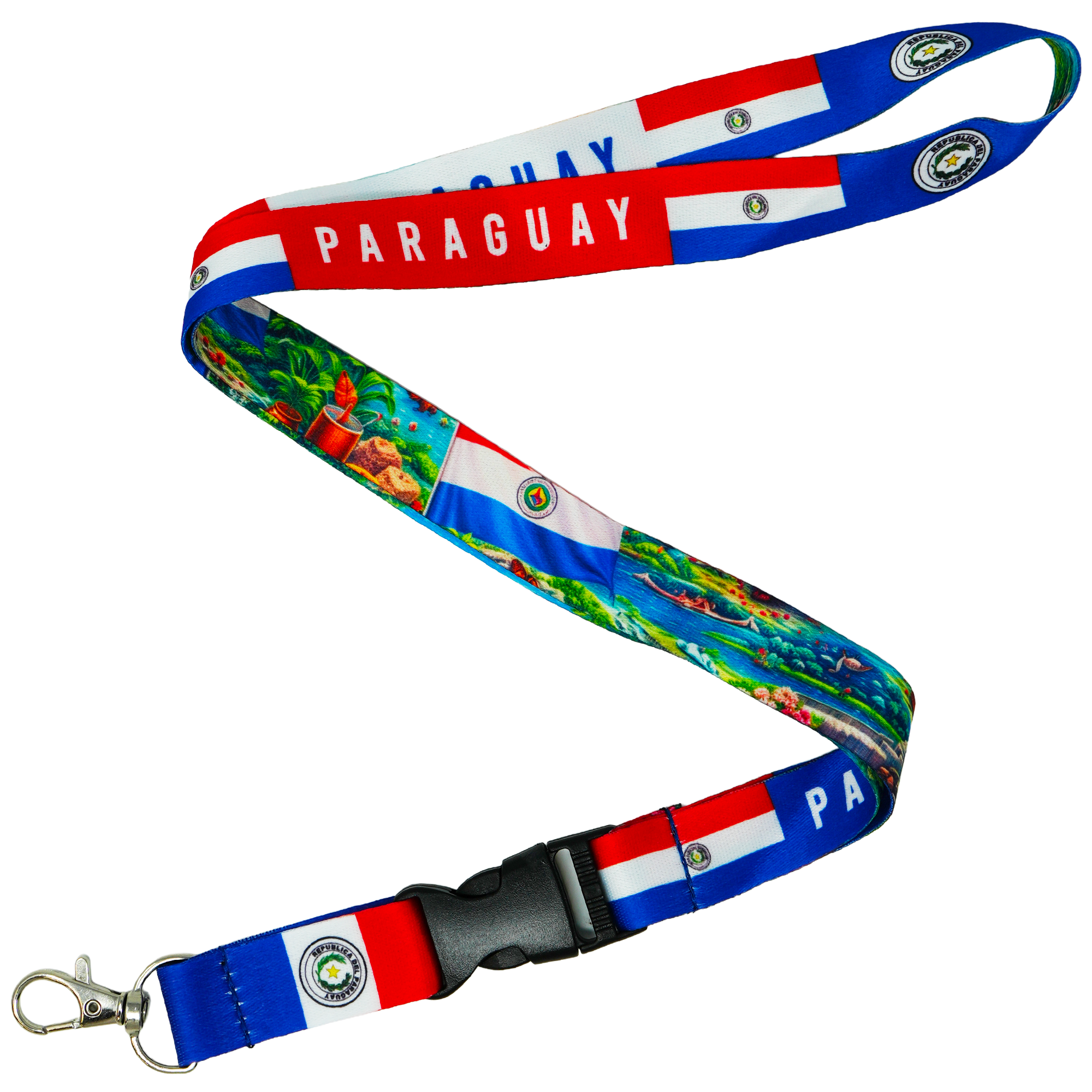 Paraguay National Flag Lanyard